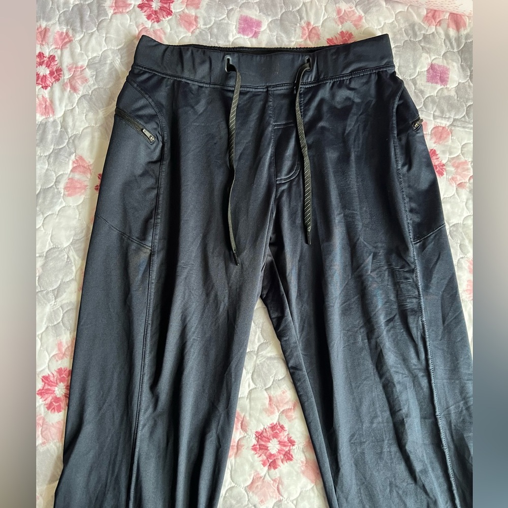 Hylete Men’s Dark Blue Casual Stretch Athleisure Lounge Track Pants Medium 32